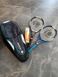 racchette 2 più fodera più palline 