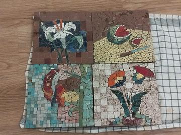 set di 4 mosaici 