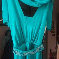 vestito lungo da cerimonia pura seta