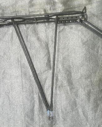 Portapacchi robusto x bici con ruote fino a 28"
