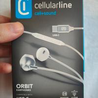 Auricolari Cellularline Orbit connettore USB-C
