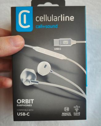 Auricolari Cellularline Orbit connettore USB-C