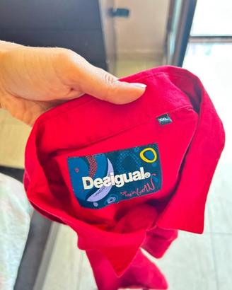 Camicia Desigual rossa XXL 48 in cotone