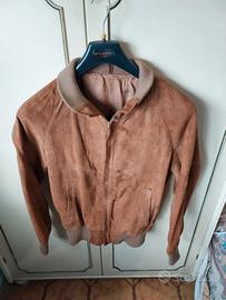 Giubbotto Vintage Pelle Scamosciata Tg. 48