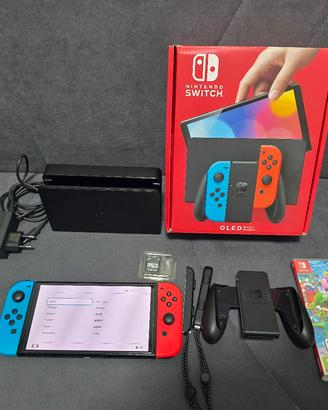 NINTENDO SWITCH OLED+SUPERMARIO WONDER