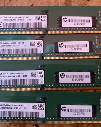 Ram 64gb 4x16 pc4-3200 DDR4