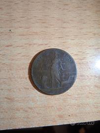 Moneta Rara 5 centesimi 1908