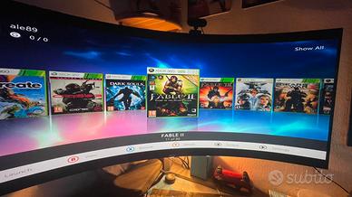 Xbox 360 200gb +2 controller + giochi + exploit