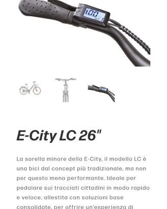 Nuova BRN E- CITY LC 26" Garantita due anni