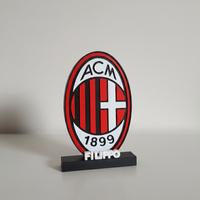 Decorazione Milan 1899 personalizzabile tifoso