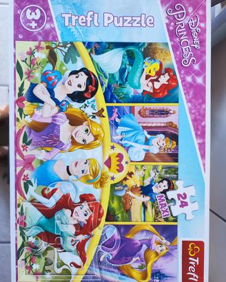 puzzle principesse Disney 24 pezzi completo 