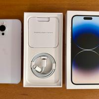 Apple iphone 14 pro max silver 256gb pari al nuovo