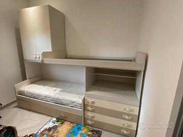 Cameretta con letto a castello