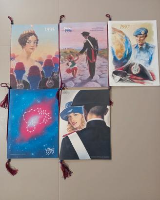 Calendario carabinieri 1995-1996-1997-1998-1999