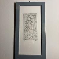 Quadro punta secca di Antonio Manzi