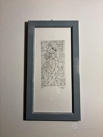 Quadro punta secca di Antonio Manzi