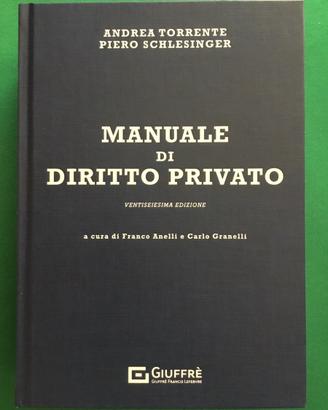 MANUALE DI DIRITTO PRIVATO ( 26ma Ed. - GIUFFRE’ )