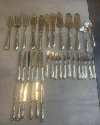 Servizio posate dolce  da 12  argento 800 punzonat