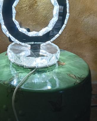 lampada effetto Swarovski 