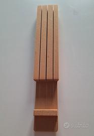 Porta coltelli in legno da cassetto 