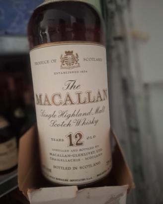collezione bottiglie whisky macallan ed altri dist