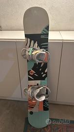 Snowboard Burton 140 + Attacchi Burton Scribe