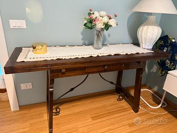 Tavolo Fratino antico apribile a libro con 4 sedie