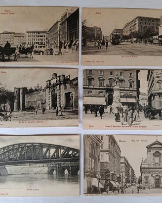 6 Cartoline vecchie di Roma