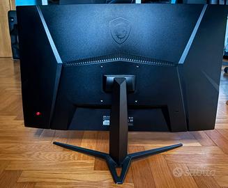 monitor  MSI G27C4X con cavo Display Port