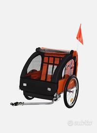Rimorchio Bici Bambini Con 2 Posti