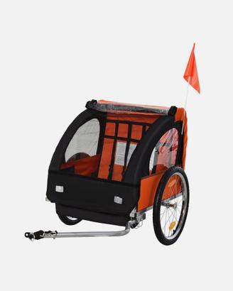 Rimorchio Bici Bambini Con 2 Posti