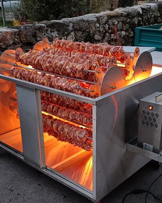 Girarrosti professionali di varie dimensioni 