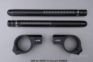 Coppia di semimanubri SBK by AVDB 43 mm per HONDA