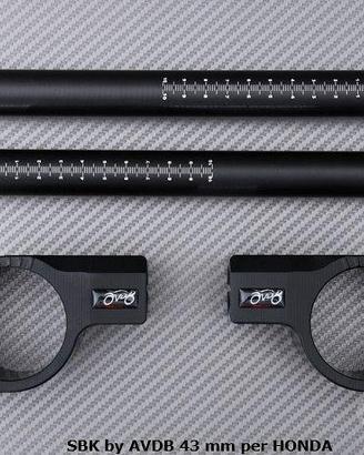 Coppia di semimanubri SBK by AVDB 43 mm per HONDA