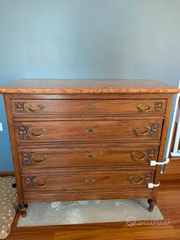 mobile e stipetto con top in marmo rosa