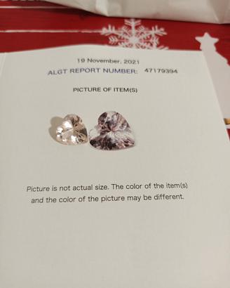 Pietra preziosa, morganite. Per gioielli