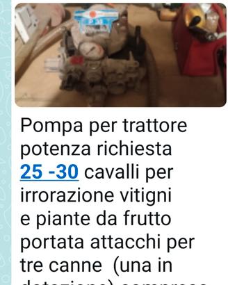 pompa per trattore 