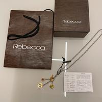 Collana in acciaio e pietre Rebecca