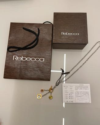 Collana in acciaio e pietre Rebecca