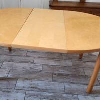 Tavolo tondo e allungabile con 6 sedie