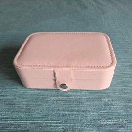 Portagioie rosa cofanetto per gioielli porta gioie