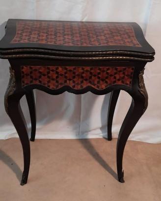 TAVOLINO DA GIOCO D' EPOCA NAPOLEONE III
