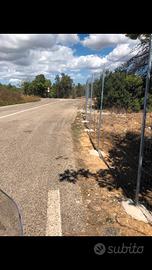 Rete e pali recinzione