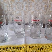 Bicchieri n. 6 originali marca Stock anni '60