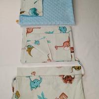 Set Per lettino bambini cotone e minky