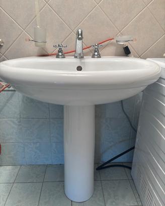 Lavandino Lavabo a Colonna Cesame in Ceramica