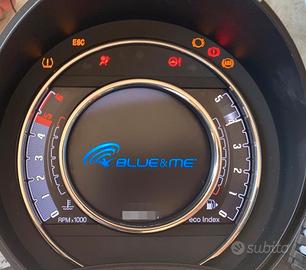 Quandro contachilometri tft blu&me fiat 500