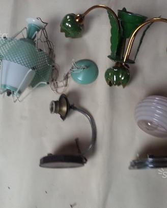 Lampadario abat jour anni sessanta lanterna