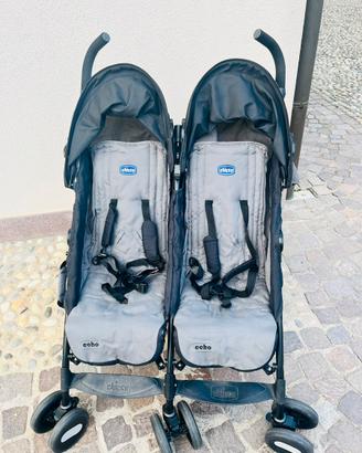 Passeggino gemellare o fratellare chicco