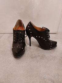 Scarpe con tacco 12, misura 38, parigina nera